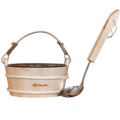 1371 Dewello Saunaeimer inkl Edelstahleinsatz Kelle 2