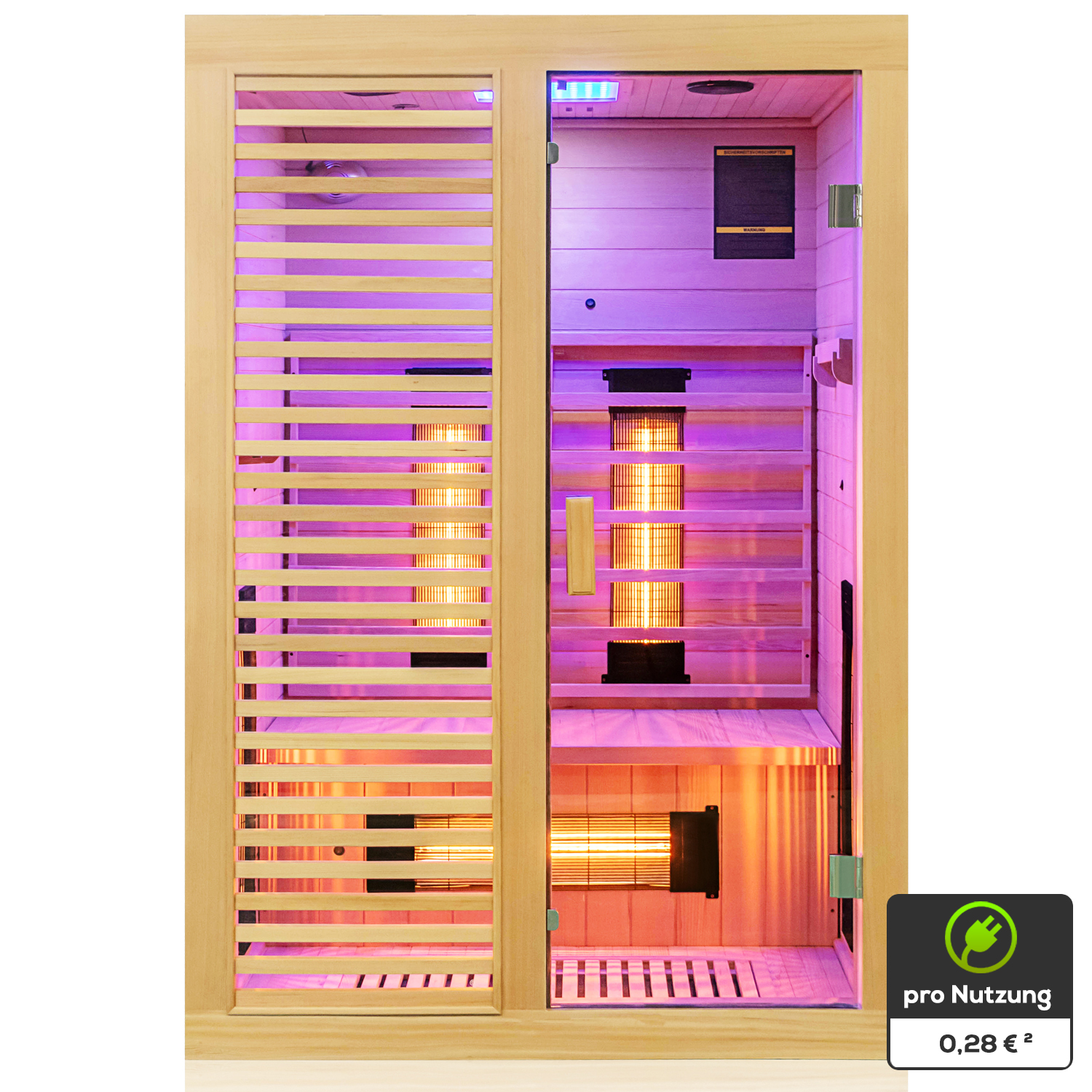 380 Infrarotkabine HAMLIN VOLLSPEKTRUM 130x105 19