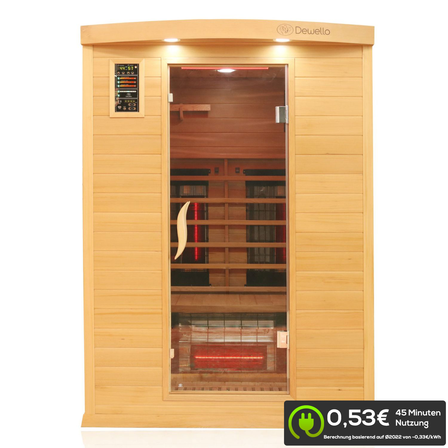 459 Infrarotkabine PIERSON PRO Hemlock Zeder 135x105 2 1